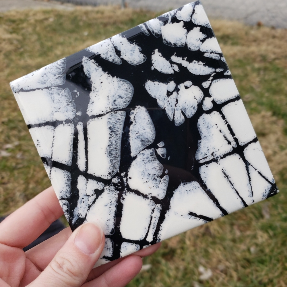 2 piece tile coaster set